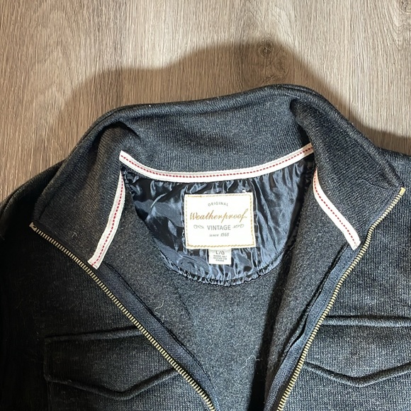 Men’s Black Weatherproof Quarter Zip Sweater - Picture 3 of 6